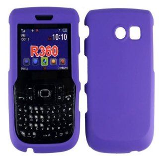 Dark Purple Hard Case Cover for Straight Talk Samsung R375C Cell Phones & Accessories