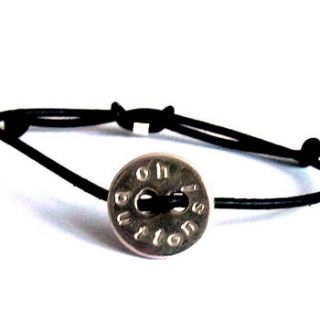 button message bracelet by claire gerrard designs