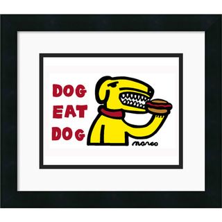 Peter Marco 'Dog Eat Dog' Framed Art Print Prints