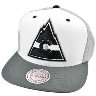 NHL LNH Mitchell & Ness Colorado Rockies Throwback Logo Snapback Flat Bill Hat  Sports Fan Baseball Caps  Sports & Outdoors