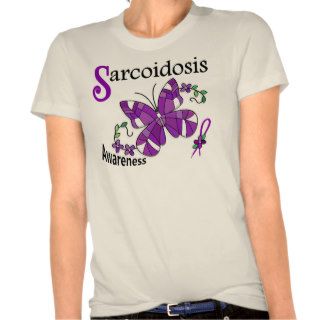 Stained Glass Butterfly 2 Sarcoidosis T Shirt