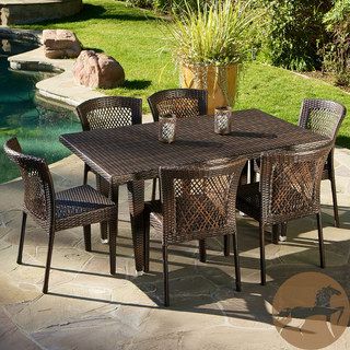 Christopher Knight Home Dusk 7 piece Outdoor Dining Set Christopher Knight Home Dining Sets