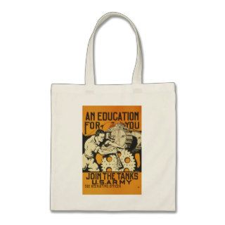 WWI Poster Image Army Tank Corps Tote Bag