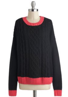 Cable Boxy Sweater  Mod Retro Vintage Sweaters
