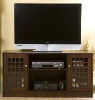 Akita Media Stand (Espresso) (24.25"H x 48"W x 16.75"D)   Home Entertainment Furniture