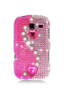 Samsung R380 Full Diamond Graphic Case   Pink Pearl (Package include a HandHelditems Sketch Stylus Pen) Cell Phones & Accessories