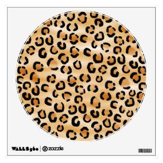 Tan, Black and Brown Leopard Print Pattern. Room Stickers