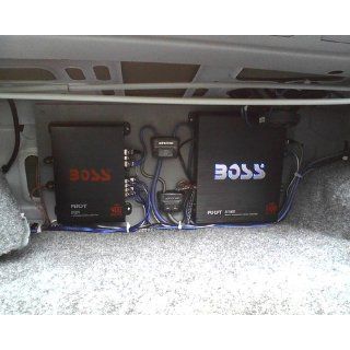 BOSS Audio R1100M Riot 1100 watts Monoblock Class A/B 1 Channel 2 8 Ohm Stable Amplifier with Remote Subwoofer Level Control  Vehicle Mono Subwoofer Amplifiers 