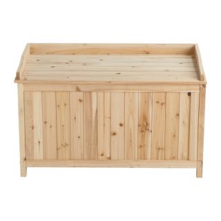Cedar/Fir Deck Box — 42 Gallon Capacity, Model# WT-SB214  Patio Storage