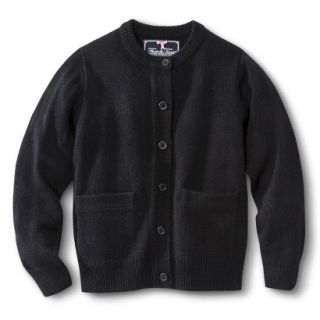 French Toast Girls School Uniform Knit Cardigan Sweater   Black 6