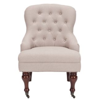Safavieh Madeline Wing Chair MCR4544A Color Light Brown