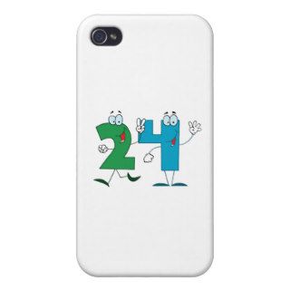 Happy Number 24 Cases For iPhone 4
