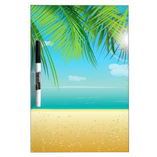 Tropical Beach Dry Erase Boards
