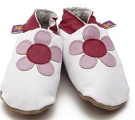 soft leather baby shoes poppy flower by starchild shoes
