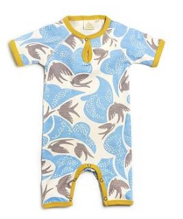 swallow print summer romper by old rectory