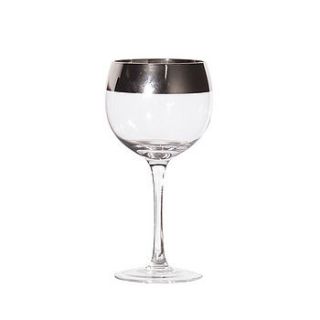 silver band wine glass by og home