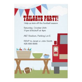 Tailgate Football Party Invitation