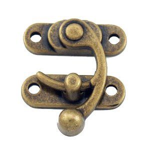 B384   1 1/2'' Width X 1 3/4'' Swing Catch, Antique Brass Finish   Cabinet And Furniture Hinges  
