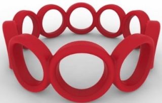 3D Printed Bracelet of Rings, Red Fahad Rafi 3D Printing