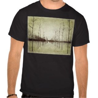 modern abstract winter landscape tree branches t shirts
