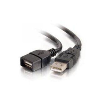 C2G 2m USB 2.0 A Male to A Female Extension Cable   Black / 52107 / Computers & Accessories