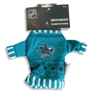 San Jose Sharks Knit Sweater Ornaments   Set Of 3   Sports Fan Hanging Ornaments