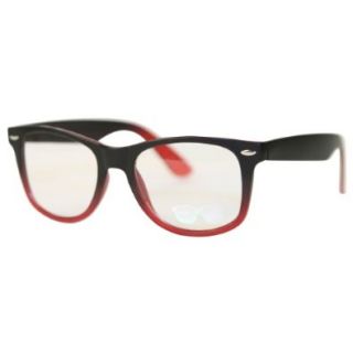 Retro Style Clear Lens Faux Prescription Fashion Glasses   h4703   Red Shoes