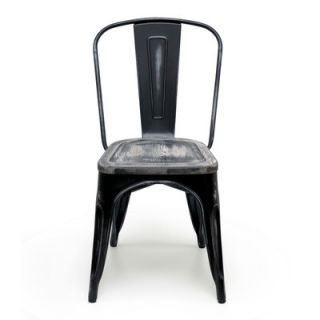 Aeon Furniture Industrial Classics Garvin Side Wood Chair AE3534 8 Silver 2 /