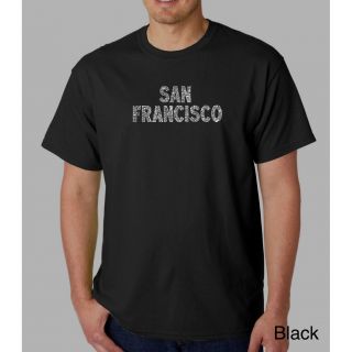Los Angeles Pop Art Los Angeles Pop Art Mens San Francisco T shirt Black Size 3XL