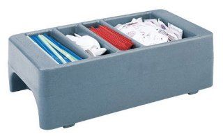 Cambro LCDCH 401 Camtainers Polyethylene Beverage Carrier Cart Condiment Holder, Slate Blue Kitchen & Dining