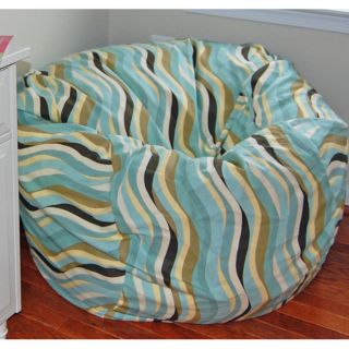 Ahh Products Wavelength Lake Cotton Washable Bean Bag Chair