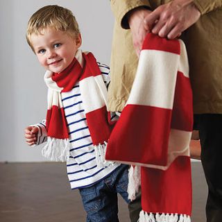 deluxe cashmere football scarf by savile rogue