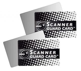 Scanner Guard 2 Sets of (2) Anti Scanning Credit Card Protectors —