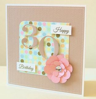 handmade age card with flower by thoughts of you
