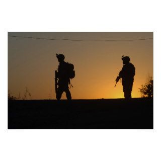 Military Silhouette Poster