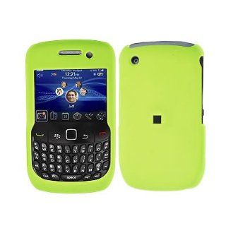 Crystal Hard Rubberized Gren Neon Cover Case for RIM BlackBerry Curve 8530 8520 T Mobile [WCM396] Cell Phones & Accessories