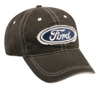 FORD Frayed Fabric Patch on Black Hat at  Mens Clothing store Baseball Caps
