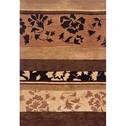 Hand tufted Floral Wool Area Rug (8 X 11)