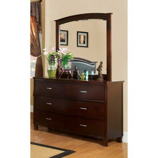 Furniture Of America Furniture Of America Marilyn 2 piece Brown Cherry Finish Dresser With Mirror Set Brown Size 6 drawer
