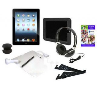 Apple 4th Gen iPad 128GB Wi Fi/4G, $100 Zinio,Headphones Kit —