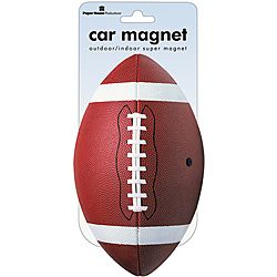 Paper House Football Car Magnet