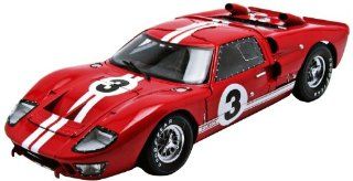 1966 Ford GT 40 MK 2 Red #3 1/18 by Shelby Collectibles 406 Toys & Games