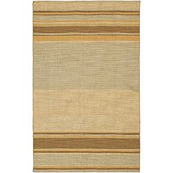 Flat Weave 100 Percent Wool Rug (2 6 X 8)