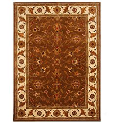 Hand tufted Tempest Brown/ivory Wool Area Rug (8 X 11)