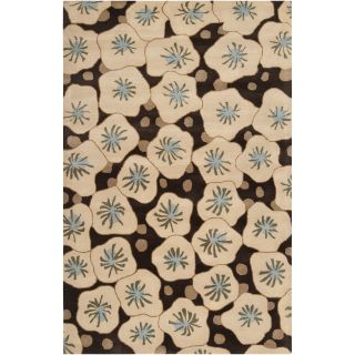 Smithsonian Hand tufted Beige Tunceli Floral Wool Rug (5 X 8)