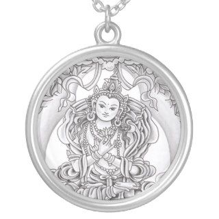Buddha of Compassion sterling silver pendant