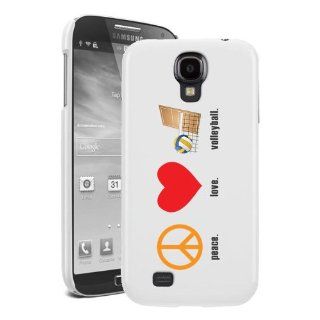 SudysAccessories Peace Love Volleyball Samsung Galaxy S4 case S IV Case i9500   SoftShell Full Plastic Snap On Graphic Case Cell Phones & Accessories