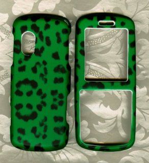 Green Leopard Samsung T401G Straight Talk Phone Hard case Cell Phones & Accessories
