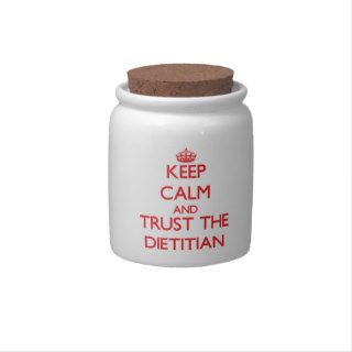 Keep Calm and Trust the Dietitian Candy Dish