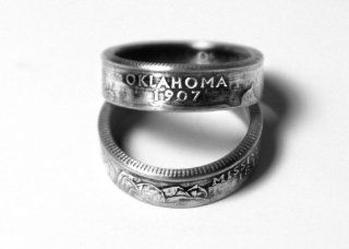 Oklahoma State US Quarter Ring   Handmade for Your Size Jewelry